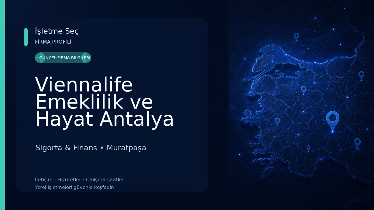 Viennalife Emeklilik ve Hayat Antalya Bölge Müdürlüğü (Aegon Emeklilik) Sigorta & Finans