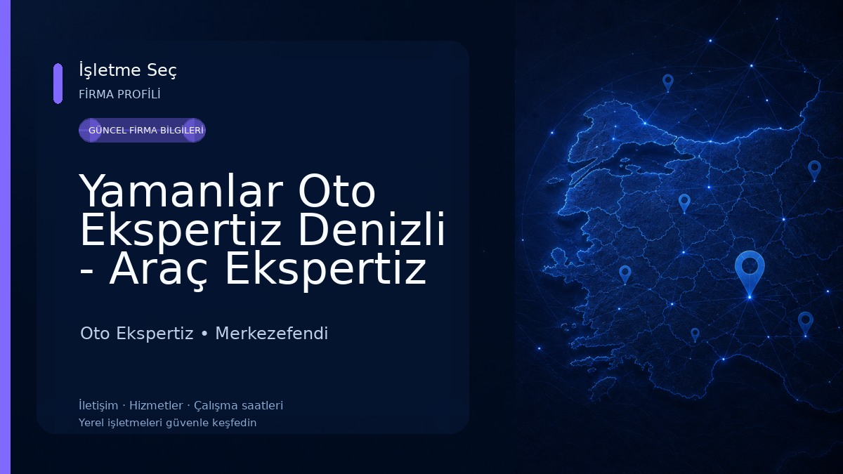 Yamanlar Oto Ekspertiz Denizli - Araç Ekspertiz - Denizli Oto Ekspertiz Oto Ekspertiz