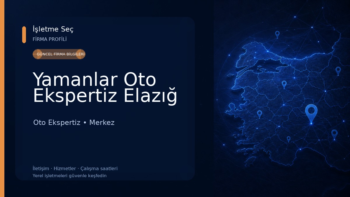 Yamanlar Oto Ekspertiz Elazığ 