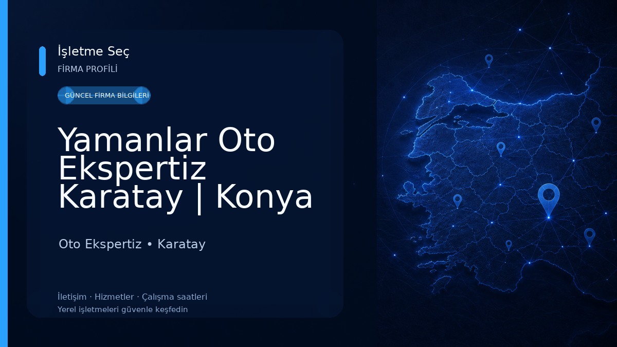 Yamanlar Oto Ekspertiz Karatay | Konya Karatay Galericiler Oto Ekspertiz