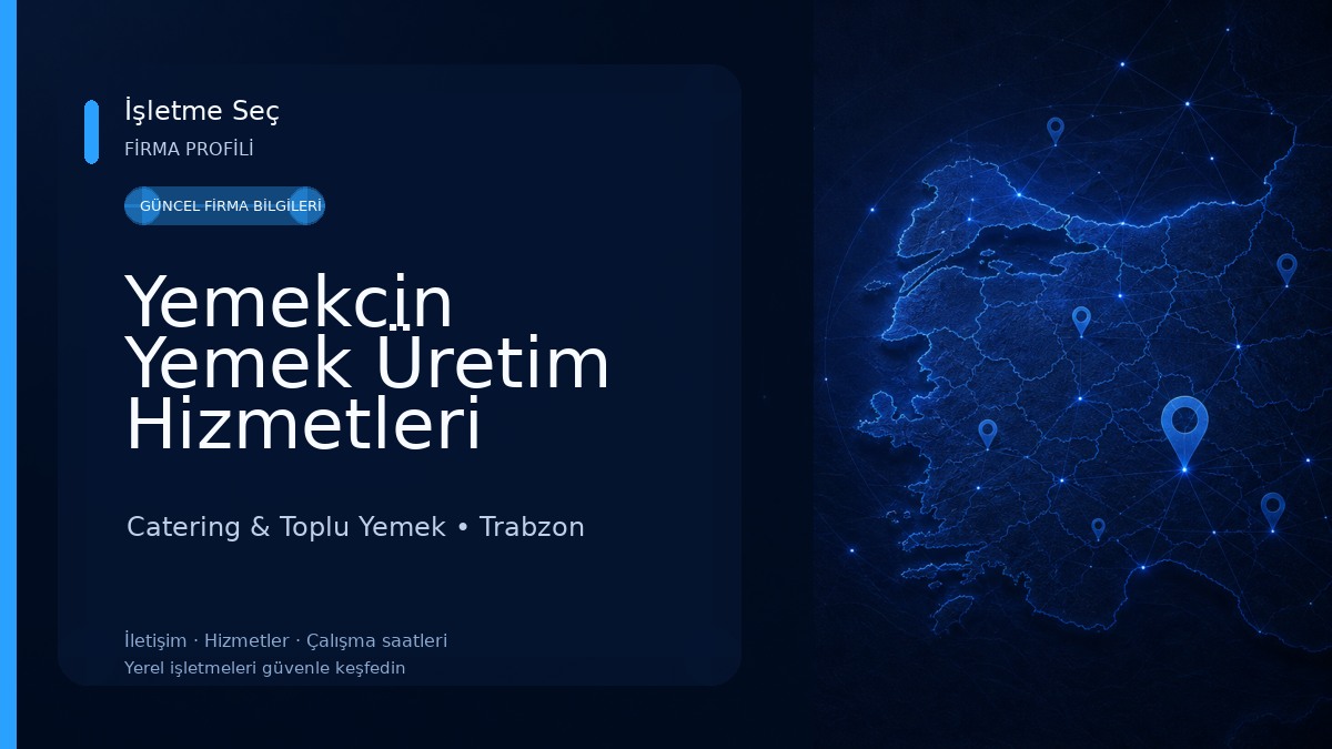Yemekcin Yemek Üretim Hizmetleri Catering & Toplu Yemek