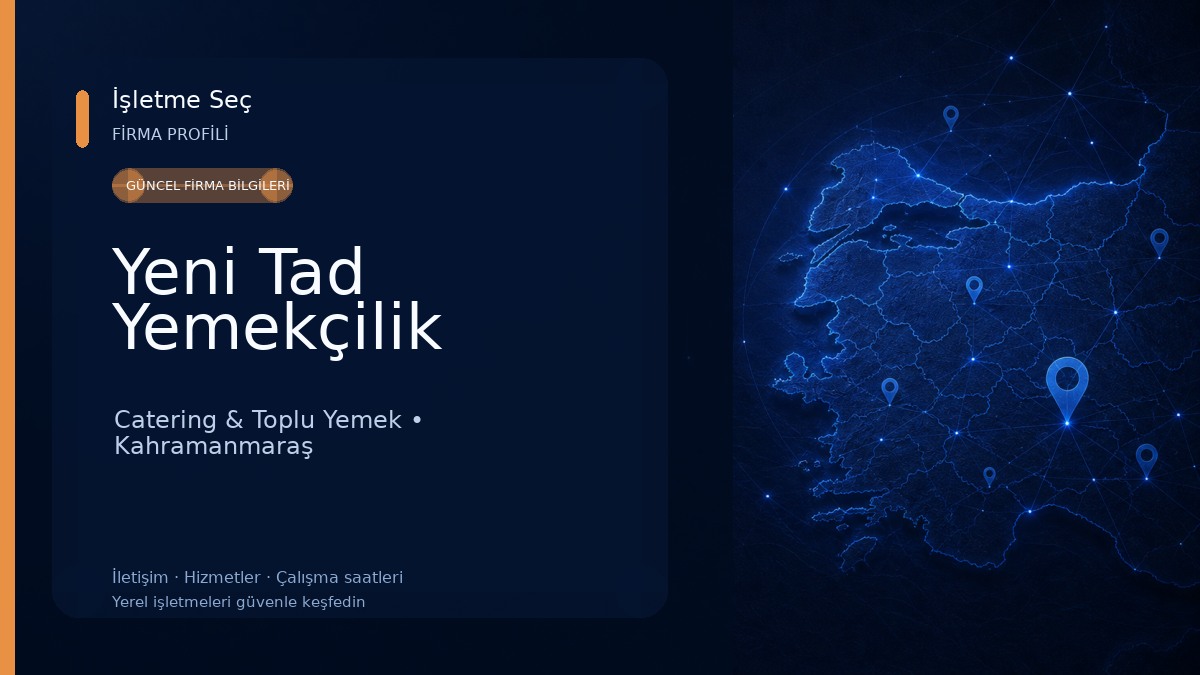 Yeni Tad Yemekçilik Catering & Toplu Yemek