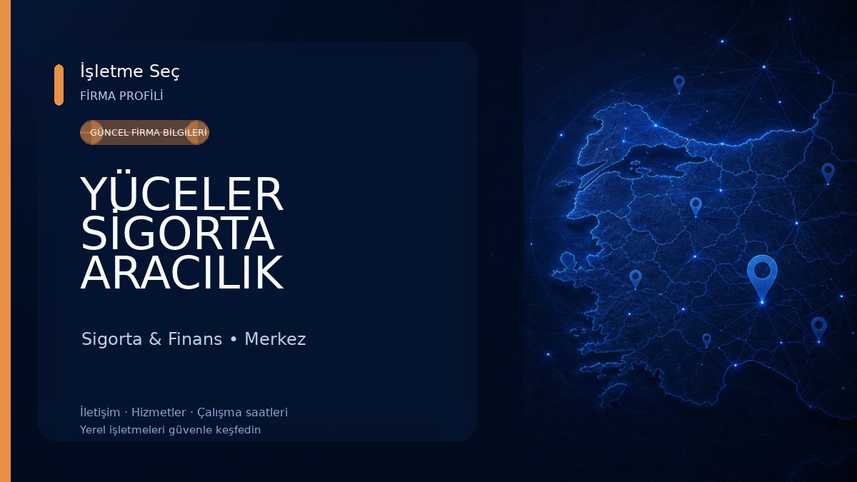 YÜCELER SİGORTA ARACILIK HİZMETLERİ LİMİTED ŞİRKETİ Sigorta & Finans